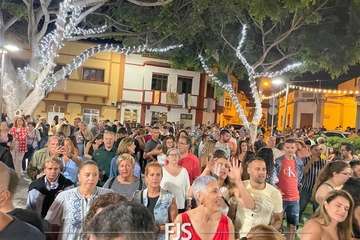 Concierto de tres bandas en la Plaza de Las Nieves en Lomo Magullo/Francisco Javier Santana.